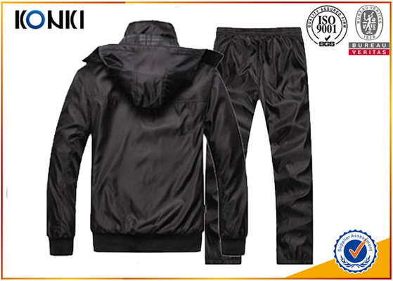 China Sport Uniform Custom Hooded Sweatshirts With Black Color Fashion Style supplier