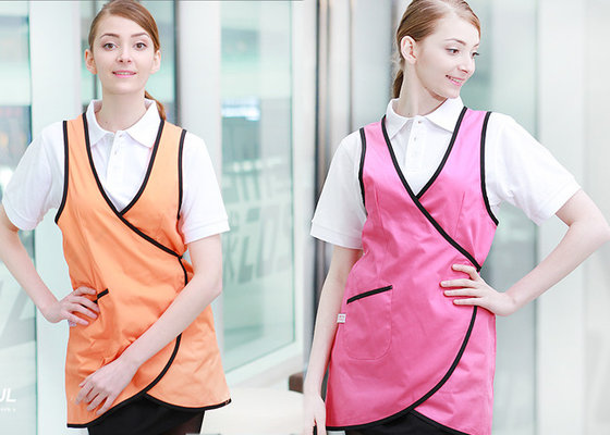 China Unisex Vest Custom Cooking Aprons Printing Logo For Coffee Shop Cooking supplier