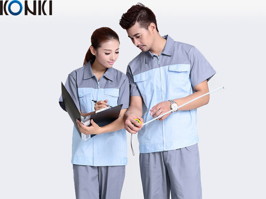 China Uniforms Workwear Coverall / Custom Work Uniform Notch Lapel Collar For Adults supplier