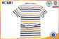 Personalised Custom Blue And White Striped Polo Shirts For Man supplier