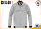 Professional Stylish Custom Jackets Grey Scrub Long Sleeve With Logo Printing supplier