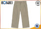 Cotton Material Boys Grey School Trousers Customised Uniforms supplier