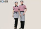 Stripe T shirt Short Sleeve Restaurant Staff Uniforms for Men and Women supplier