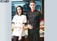 Stand Collar Embroidery Chef Cook Uniform Short Sleeve For Kitchen supplier