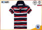 Fashion Style Custom Polo Shirt Classic Mens 100% Cotton Yarn Dyed Stripe supplier