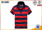 200 Grams 100% Cotton Stripes Print Style Customized Embroidered Polo Shirts For Mens supplier