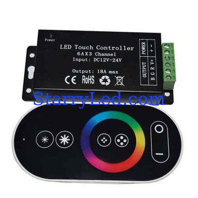 KooSion RF Wireless Touch RGB LED controller for RGB LED Strips 6Ax3Channel