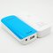 Switch Mode Portable Power Bank 5200mAh with LED Light, Plastic Mobile Charger