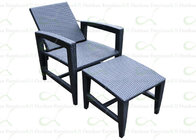 Outdoor Reclining Lounge Chair Garden Deep Seat High Back Rattan Chairs