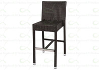 Commercial Patio Bar Stools Resin Wicker Outdoor Bar Chairs for Restaurant