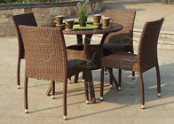 Synthetic Rattan Outdoor Dining Sets Resin Wicker Restaurant Dining Furniture