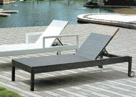 Outdoor Chaise Lounges Outdoor Furniture Wicker Chaise Lounge Chair with Wheels