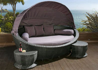 Outdoor Daybeds Canopy Home Garden Sun Lying Bed Wicker Patio Beds