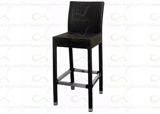 Commercial Patio Bar Stools Resin Wicker Outdoor Bar Chairs for Restaurant