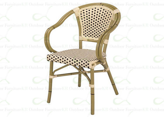 Outdoor Dining Chairs Restaurant Wicker Chair Garden Aluminum Furniture Hot Sale