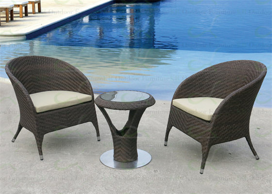 Small Balcony Furniture Deep Seat Wicker Chair Garden Sets China Factory