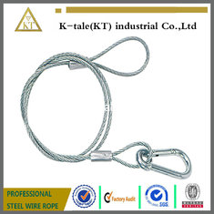 China high strength 5/8&quot; galvanzied steel  Wire Rope Sling with Eye &amp; Eyeand  hook for lift LED light supplier