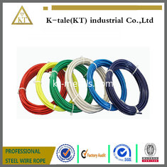 China 6mm clear PVC plastic coated galvanized steel wire rope boat PRICE PER METER supplier