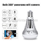 wifi light bulb camera 360 degree fisheye panoramic camera p2p spy camera