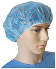 Disposable PE Shower Cap with Heart-Shaped in Blue
