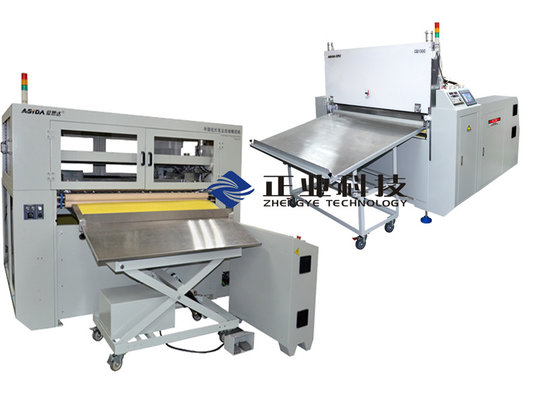 China High Efficiency Industrial Cutting Machine For PP / Prepreg , Purely Mechanical Cutting supplier