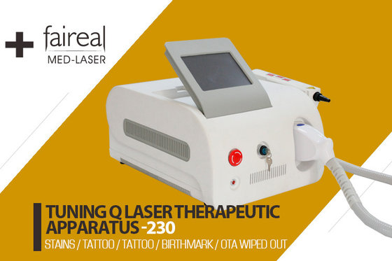 China Portable Q Switch Laser Tattoo Removal Equipment With Infrared Ray Indicator supplier