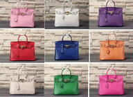 high quality 35cm pink ostrich print cowhide leather handbags lady designer handbags L-RB4-17