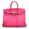 high quality 35cm women light blue Togo leather handbags fashion brand handbags designer handbag H-Y37