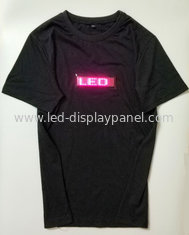 China small wholesale  LED display LED T-shirt  Programmable rolling message flashing LED T-shirt stores up to 6messages supplier