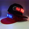 Flashing scrolling message LED cap which canbe changed the message by client's phone supplier