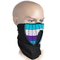 Ledes Party Holiday or other festival Voice activated Breathable light up music led/el mask for Parties Fashion Mask supplier