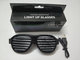 New Style Voice-Activated LED glasses Sound activated shutter led flashing glasses with USB charger led sunglasses supplier