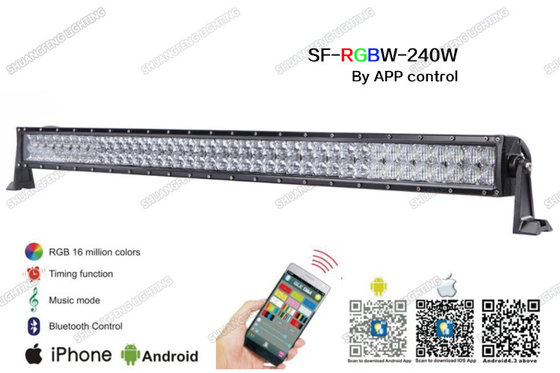 China 41.5&quot; 240W Straight RGB LED Light Bar , Flood / Spot / Combo Beam 5D LED Light Bar 3w supplier