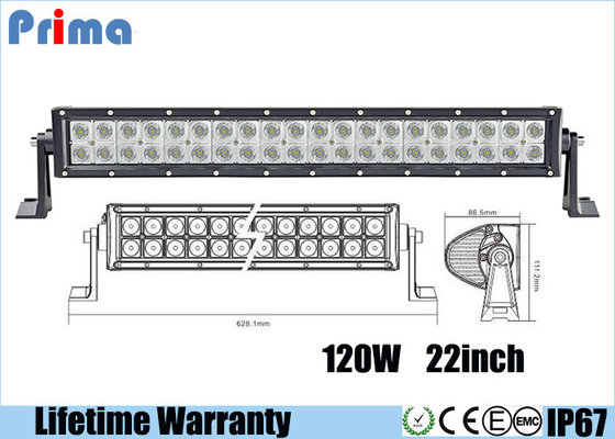 China 22 Inch 120W Led Spotlights Bar / Waterproof Dustproof Truck Led Light Bar supplier