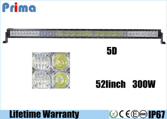 China 300W 5D 52 Inch Led Bar For Truck 6000K Cool White Spot / Flood / Combo Beam supplier