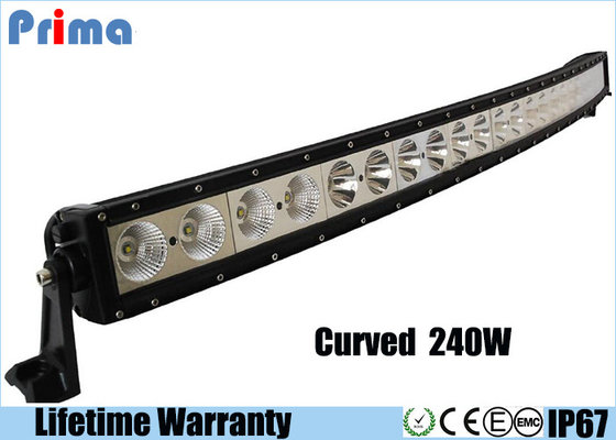 China 6000K 50 Inch LED Light Bar / PC Lens 21600lm Single Row 240w LED Light Bar  supplier