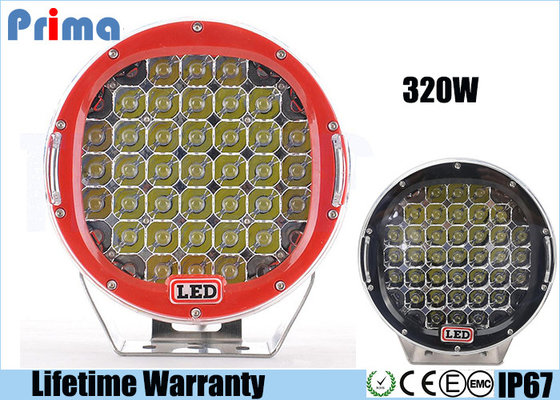 China Round 9 Inch Driving Lights , 320W Shatterproof Led Off Road Lights supplier