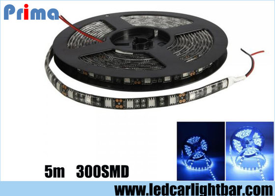 China 12V 14.4W Blue Led Light Strips 300 5050 LEDs Waterproof  Epoxy Material supplier
