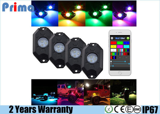 China RGB LED Rock Light Kits with Phone App Control Multicolor Neon Lights Under Off Road Truck SUV ATV supplier