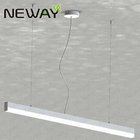 24W 60W 1M 1.5M modern and contemporary linear suspensions Linear Suspension Pendant conference rooms dining rooms light
