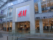 Front-lit Brushed Stainless Steel 3D LED Letter Sign For H&M