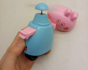 Cartoon pig rechargeable fan, mini usb charging desktop fan gift