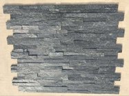 Hottest Natural Stacked Stone, Wall cladding stone, Black Quartzite Ledgstone Tiles
