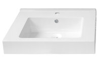 Pure White Artificial Quartz Stone Bathroom Washing Basin China manufacture Quartz wash basin