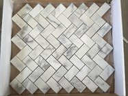 Calacatta Marble Mosaic,Natural Marble mosaic tiles Herribone marble mosaic desgin for wall