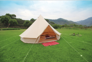 bell tent 3m/4m/5m/6m/7m/7.5m cotton canvas waterproof ZIG, zipper carrybag