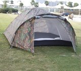 Camouflage Tent Doulbe Layer 3-4 Person One Room and One Hall Family Camping Tent(HT6079)