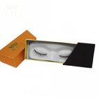 custom orange red rectangle rigid cosmetic  eyelash gift  paper box with magnet closure
