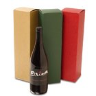 wine color paper box   folding wine box with clear pvc window