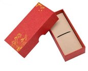 red special paper wooden bookmark packaging box  luxury pen packaging paper box  Custom rigid bookmark and pen box